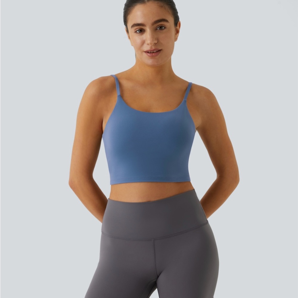 NWT Halara Basic Padded Workout Cropped Tank Top